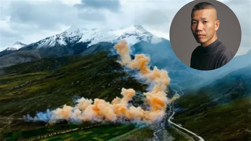 蔡國強炸翻始祖鳥 當年101煙火爆破變蚯蚓