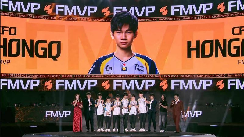 中信飛牡蠣CFO橫掃越南TSW奪下LCP首冠，18歲中路HongQ則奪下FMVP。（圖／翻攝自CFO臉書）