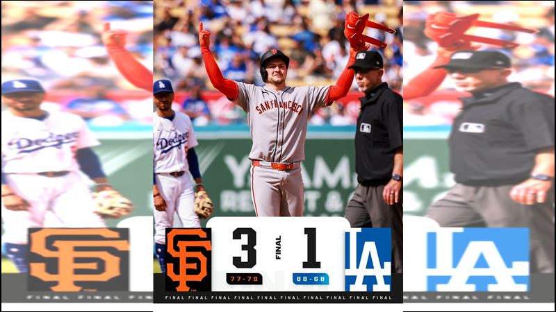 道奇22日以1：3不敵巨人。（圖／翻攝自MLB X平台）