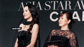 「非常演員」張榕容與金今順於美麗佳人亞洲之星大賞頒獎典禮共同頒獎。（圖／北影提供） 