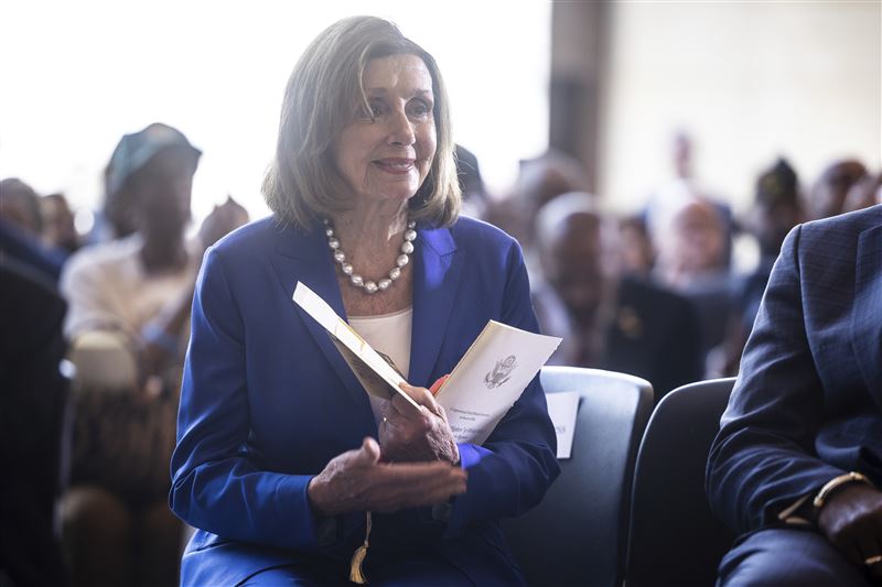 前美國眾院議長裴洛西。2022年裴洛西以議長身分訪台，中國以此為藉口，展開圍台軍演（圖／美聯社／達志影像）