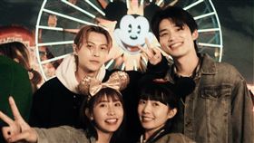 王子（左起）、粿粿、簡廷芮、王品澔（圖／翻攝自IG @meigo.c）
