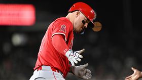 楚奧特（Mike Trout）締造生涯400轟。（圖／美聯社／達志影像）