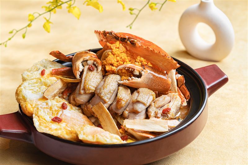 台北寒舍艾美酒店寒舍食譜「金秋蟹宴」。（圖／飯店旅宿業者提供）