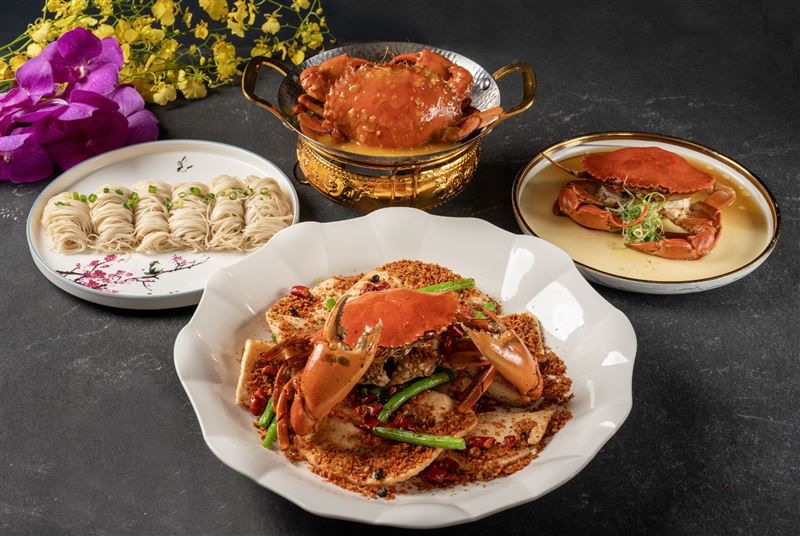 福粵樓「蟹舞金風」即日起至10月31日，推出三道匠心佳餚。（圖／飯店旅宿業者提供）