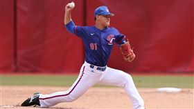 2025棒球亞錦賽台灣隊，投手林盛恩。（圖／中華棒協提供）