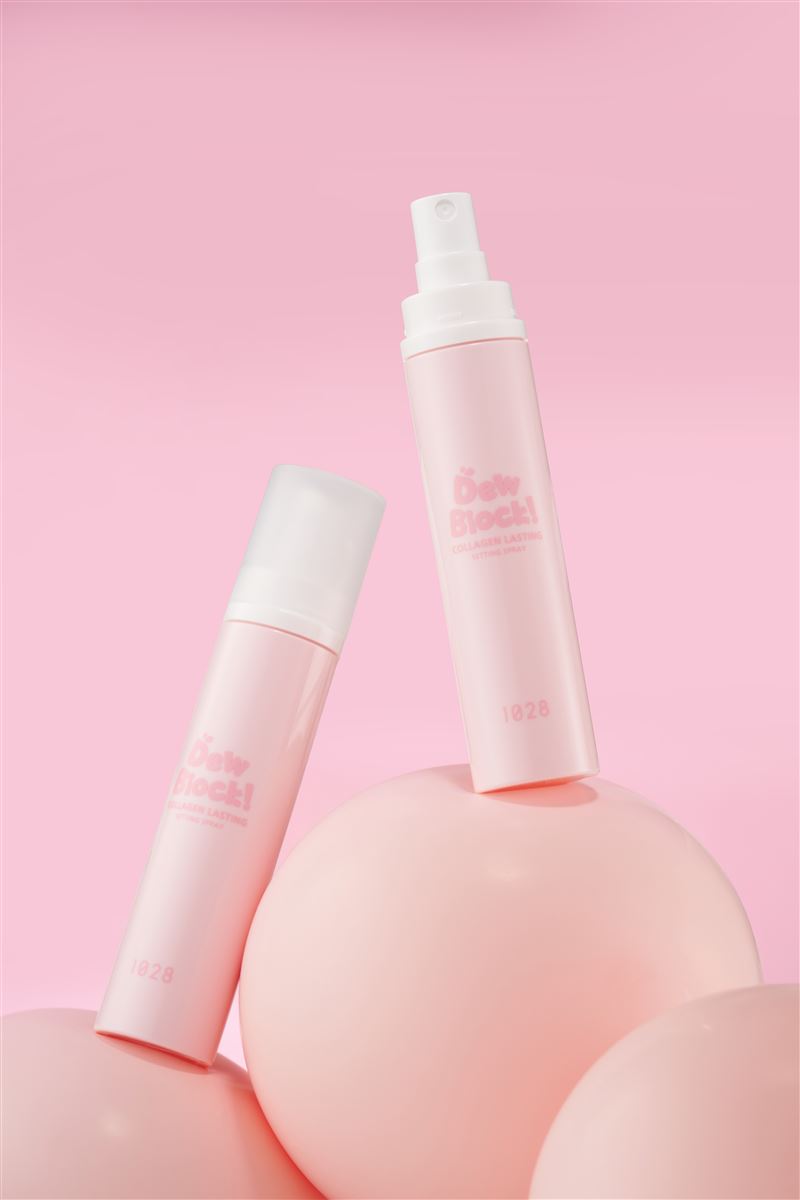 1028 Dew Block!超保濕膠原澎潤定妝噴霧。（圖／品牌業者提供）