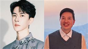 宋祖德（右）在微博替于朦朧（左）發聲，貼文PO出5分鐘就被消失。（圖／翻攝自微博）