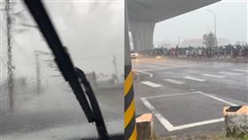 宜蘭一早仍風強雨大，然而宜蘭縣今日卻是正常上班上課。（圖／翻攝自宜蘭知識+臉書）