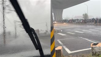 宜蘭一早狂風暴雨　家長怒：已幫小孩請假