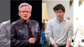 H1B簽證費飆！黃仁勳與Altman齊聲「我們需要最聰明的人」（圖／記者鄭孟晃攝影、翻攝自X@SAM ALTMAN）