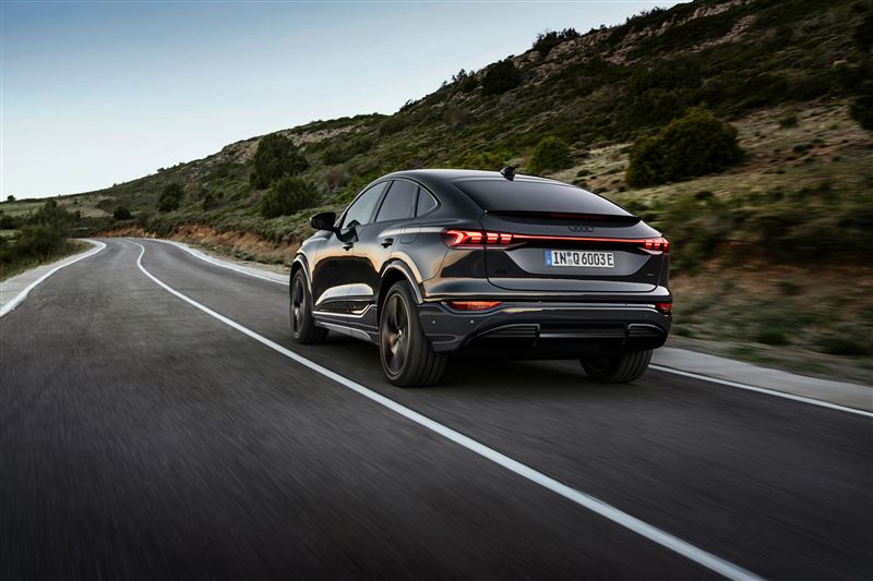 Audi Q6 Sportback e-tron Cd值僅0.26的超低風阻設計。（圖／Audi提供）