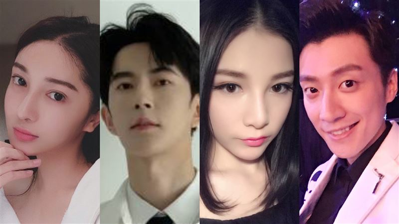 任嬌（左起）、于朦朧、本兮、喬任梁，4人之死被質疑疑點重重。（合成圖／翻攝自微博）