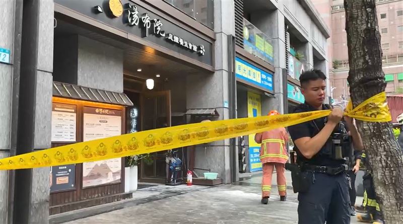 警方獲報到場拉起封鎖線展開調查。（圖／民眾提供）