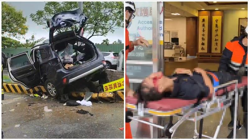 花警移送通緝犯自撞　2警傷勢曝光