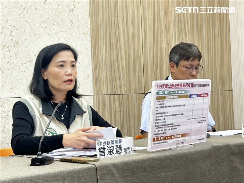 曾淑慧說，流感疫情正式進入流行期。（圖／記者簡浩正攝影）