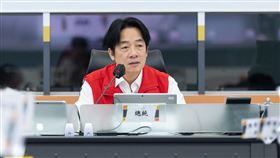 總統賴清德視察中央災害應變中心。（圖／總統府提供） 