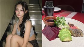 周子瑜,蔬食生魚片,黑白大廚,林熙元(翻攝自 IG、記者賴俊佑攝影)