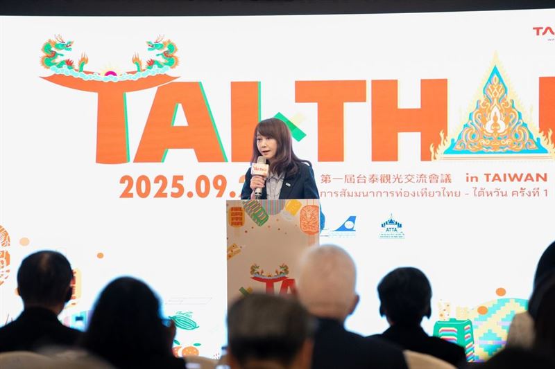 簡余晏表示，希望能夠共創台泰到達200萬人次的互訪