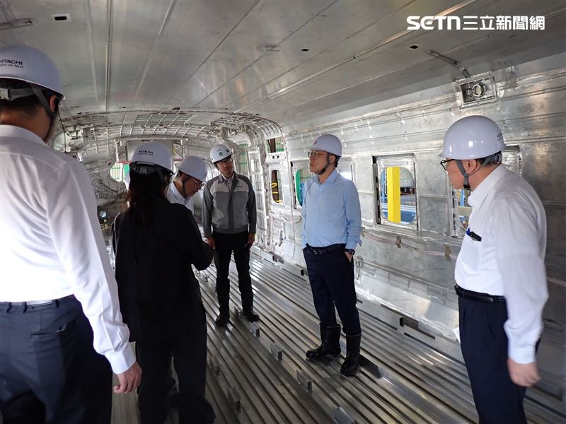 台灣高鐵新世代列車 N700ST 首部列車雛形曝光。(圖/台灣高鐵提供)