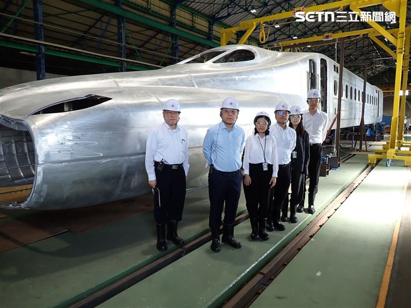 台灣高鐵新世代列車 N700ST 首部列車雛形曝光。（圖／台灣高鐵提供）