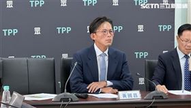 民眾黨「蠢到違憲，綠也掀桌」記者會。黃國昌張啟楷出席。（圖／記者詹宜庭攝影）