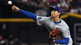 大谷翔平三振「台美混血」大物卡洛爾（Corbin Carroll）。（圖／美聯社／達志影像）