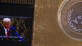 美國總統川普23日在聯合國大會發表演說，內容滿是自吹自擂和對國際社會的牢騷，但經CNN查核很多內容都被打臉。（圖／翻攝自X平台 @WhiteHouse）