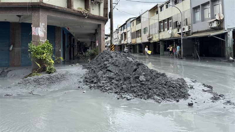 馬路上幾乎成為灰色世界。（圖／翻攝畫面）