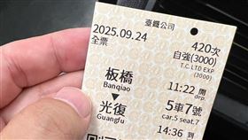 張志豪PO出車票照片，並表示民進黨組織部正趕赴花蓮。（圖／翻攝自張志豪Threads）