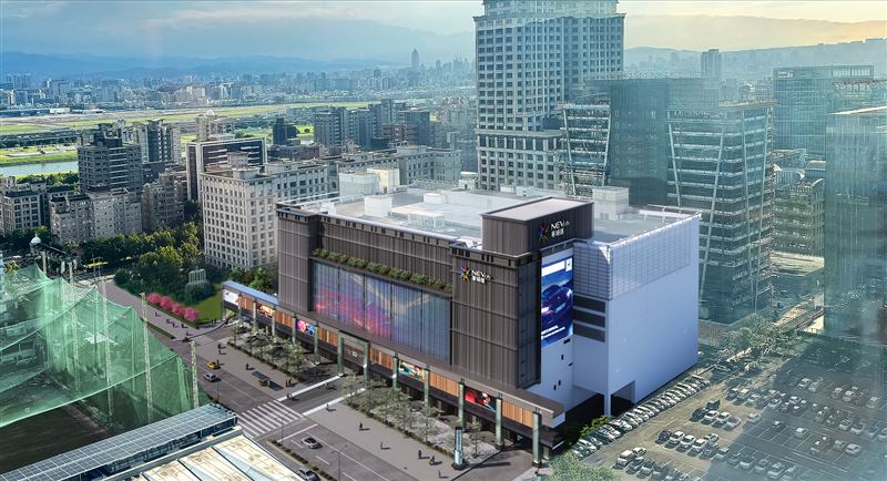 坐落大直核心區域，結合AI智慧科技與城市景觀，打造未來商場新樣貌。（圖／華城匯商場模擬圖）