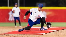 統一獅26歲新秀高偉強，亞錦賽預賽先發面對香港。（圖／中華棒協提供） 