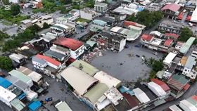 花蓮,馬太鞍溪,堰塞湖,光復鄉,災情。（圖／翻攝畫面）