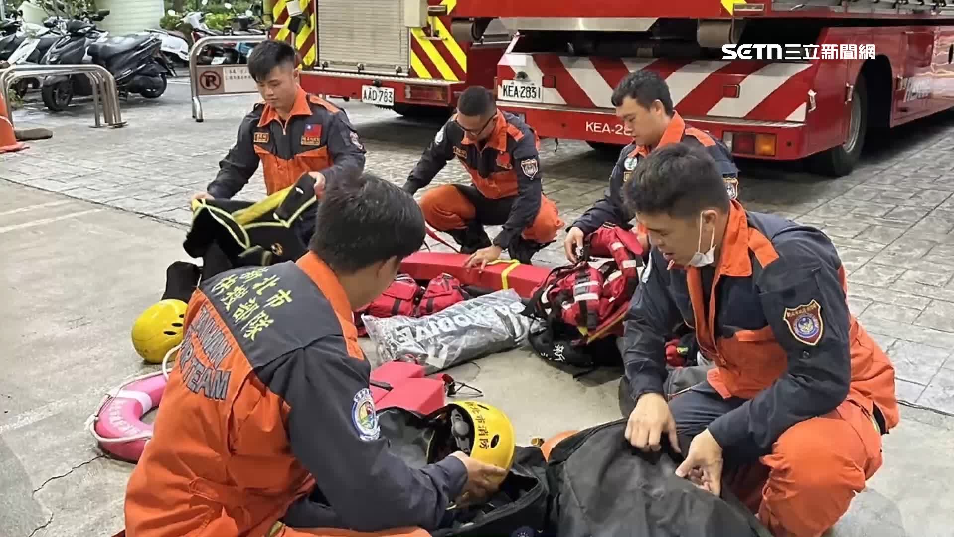 各市搜救人員投入搜救行動，期待讓受困者及早平安