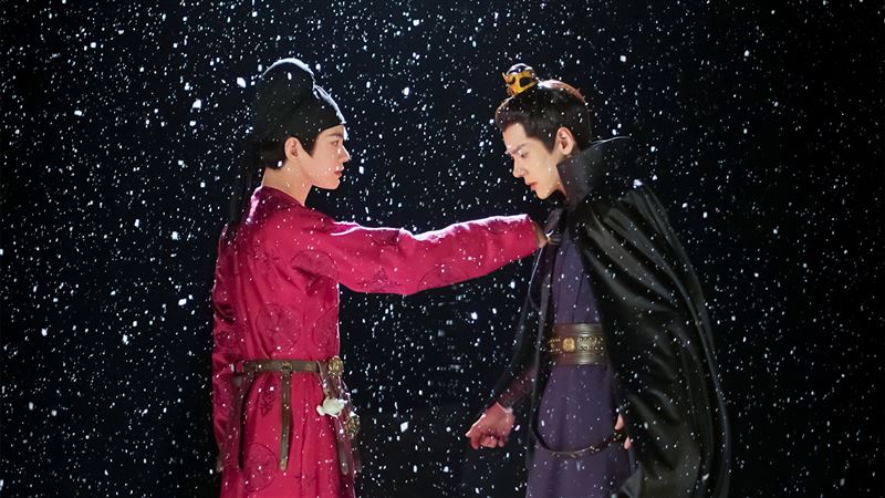 丁禹兮（左）、魏哲鳴劇中互動讓觀眾感到揪心。（圖／龍華電視提供）
