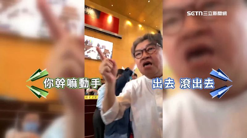 國民黨台中市議員李中大聲咆哮