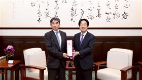 總統賴清德接見日本前駐中大使垂秀夫一行。（圖／總統府提供） 