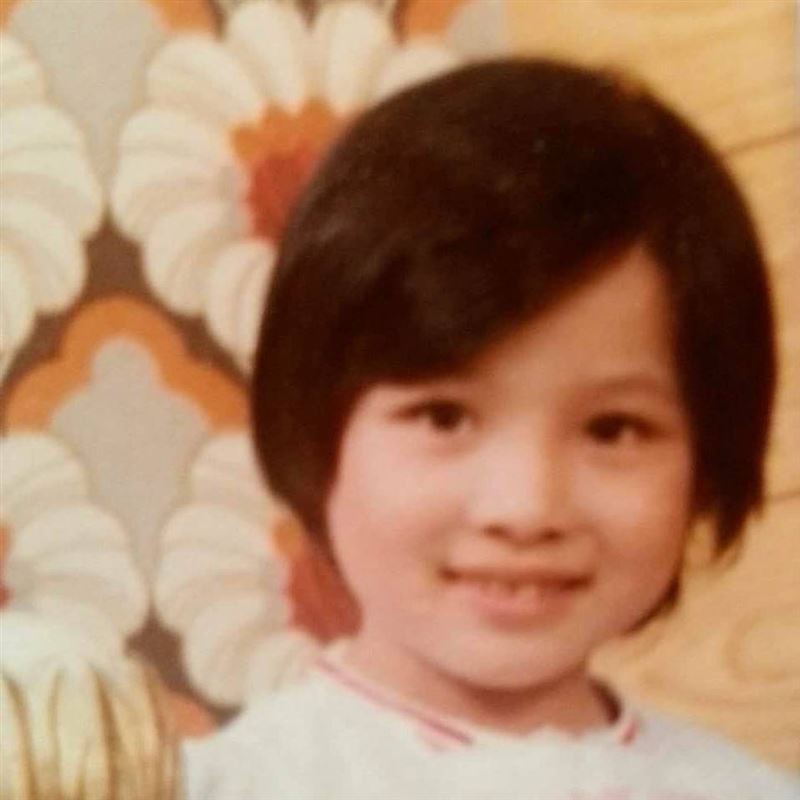 呂文婉發出小時候的照片。（圖／翻攝自呂文婉get in TOUCH）
