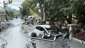 馬太鞍溪堰塞湖溢流釀災。（圖／翻攝自花蓮縣政府網站）