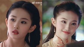 14歲時剛出道的劉亦菲。（圖／翻攝自微博）