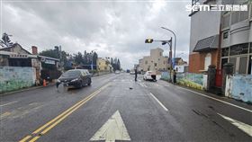 澎湖,興仁,烏崁,行人,酒測,馬路,斑馬線,行人穿越道,公共危險, 死亡,車禍圖片描述。（圖／翻攝畫面）