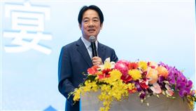 總統賴清德23日出席「世界臺灣商會聯合總會『第31屆年會暨第3次理監事聯席會議』臺南市之夜歡迎晚宴」。（圖／總統府提供） 