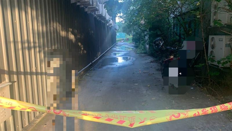 吳男在KTV外巷道與曾男爆發衝突，竟持槍射殺對方。（圖／翻攝畫面）