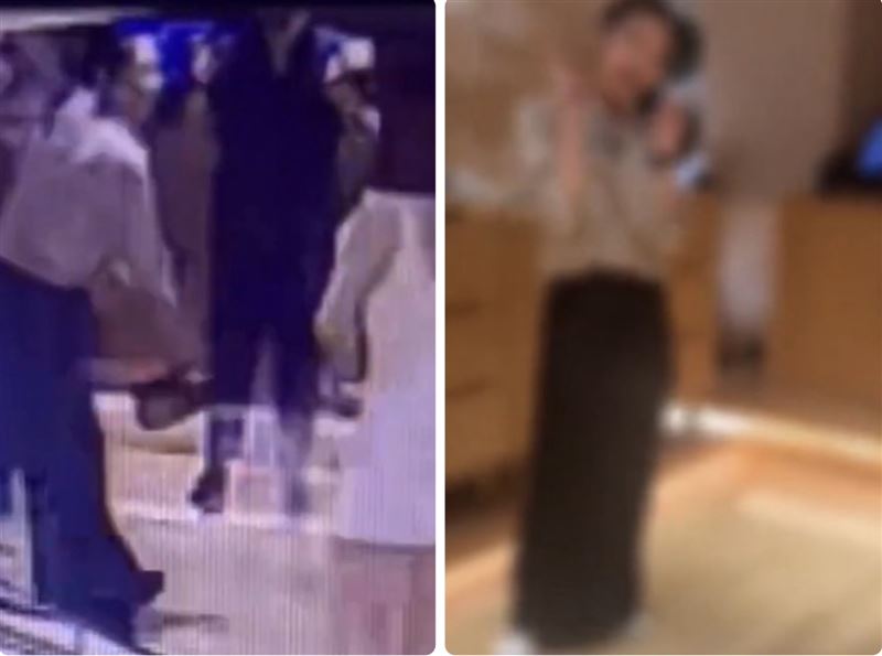 一名女服務生因不滿客人用餐時間過長，導致自己無法準時下班，將整壺滾燙熱水潑向客人。（圖／翻攝自微博）