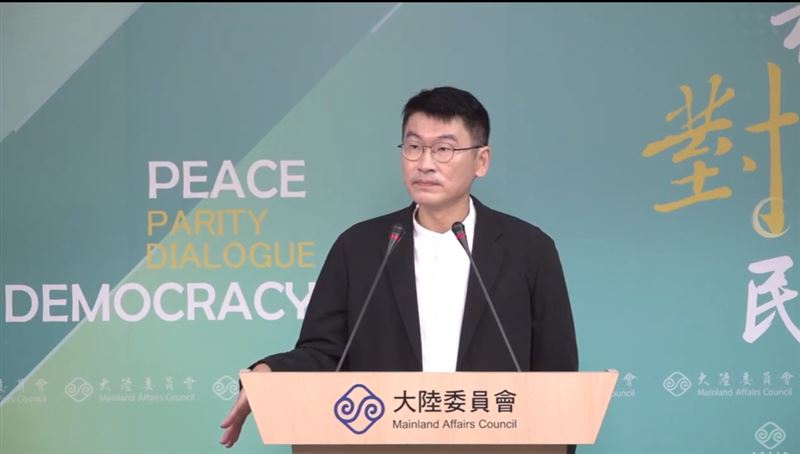 陸委會副主委兼發言人梁文傑。（圖／翻攝畫面）