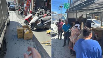 辛苦了！他從新北「遠赴花蓮光復」送物資