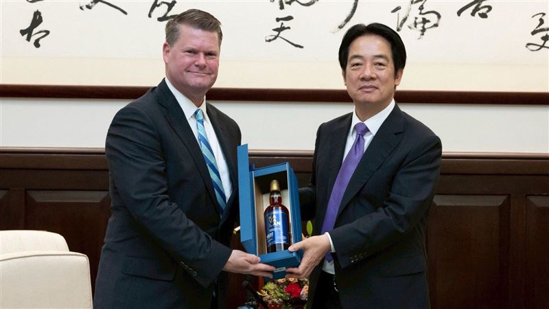 訪台會晤賴清德　薛瑞福致哀花蓮風災