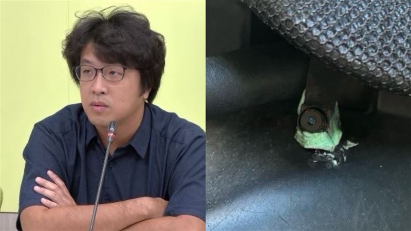 沈伯洋曾經自爆有人在他家門口裝設針孔攝影機偷拍。（組合圖／翻攝自沈伯洋臉書）