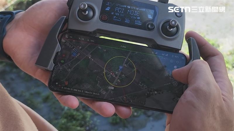 台灣科技公司運用手機建模軟體「Farsight」，針對災區進行3D建模。（圖／翻攝畫面）