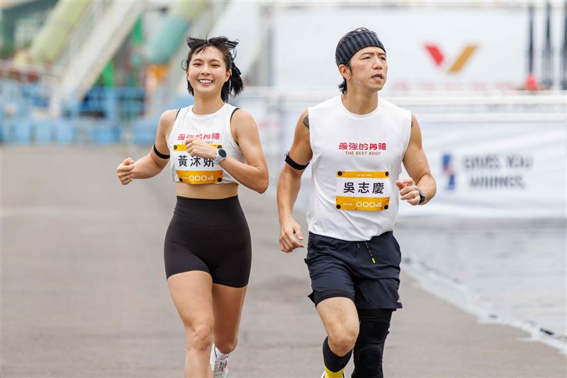 藝人組合方面，黃沐妍（小豬）攜手十年好友吳志慶（大飛）挑戰混雙。（圖／好看娛樂提供）